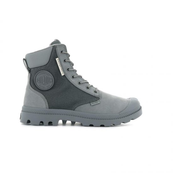 נעלי אופנה לגברים Palladium PAMPA SC WPN U-S GRAY FLANNEL 77235-071