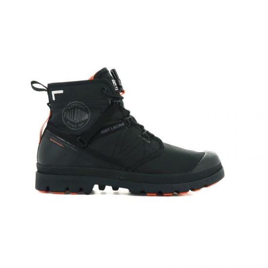נעלי אופנה לגברים Palladium TRAVEL LT+WP U BLACK 77238-010