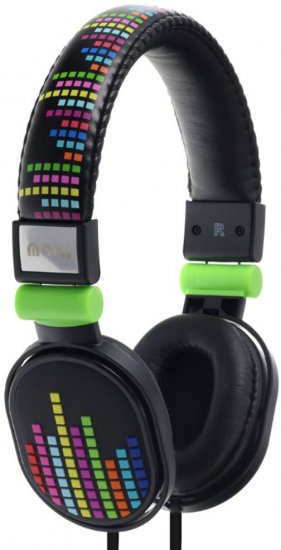 אוזניות קשת Over-Ear לילדים Moki Popper - שחור