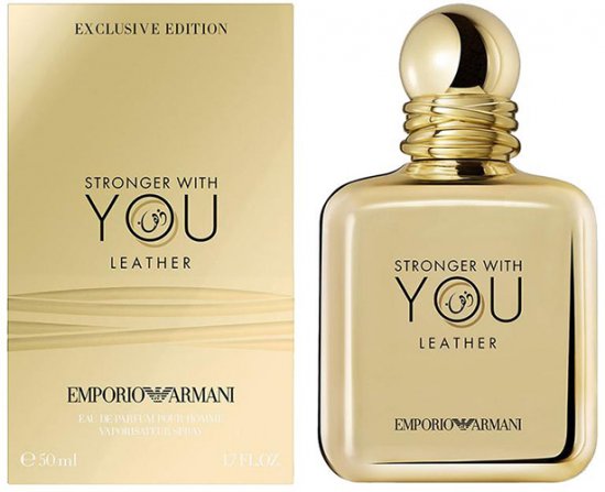 בושם לגבר 50 מ''ל Giorgio Armani Stronger With You Leather או דה פרפיום E.D.P