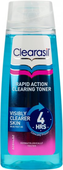 טונר לניקוי העור בעל פעולה מהירה Clearasil Rapid Action - נפח 200 מ''ל