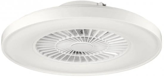 מאוורר תקרה עם גוף תאורה CCT-גוון אור מתחלף ושלט רחוק Semicom Houston - צבע לבן