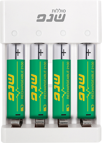 מטען USB לסוללות מסוג AA / AAA עם 4 סוללות AAA נטענות Schnapp