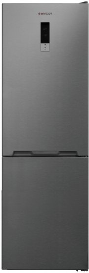 מקרר 2 דלתות מקפיא תחתון 324 ליטר Amcor VB350RSS No Frost - צבע נירוסטה