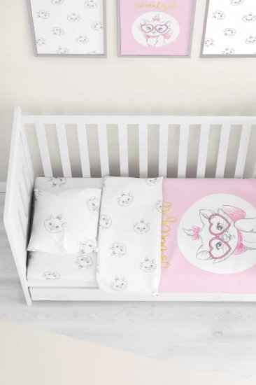 סט מצעים מבד החתולה מארי למיטת תינוק 100X150 ס''מ מבית Vardinon