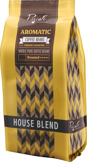 פולי קפה קלויים תערובת הבית אריסטוקרט 1 ק''ג Pascale