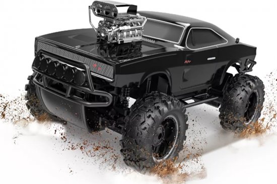 רכב שטח 1:10 4X4 Charger Attack מבית Trendy Machina - צבע שחור