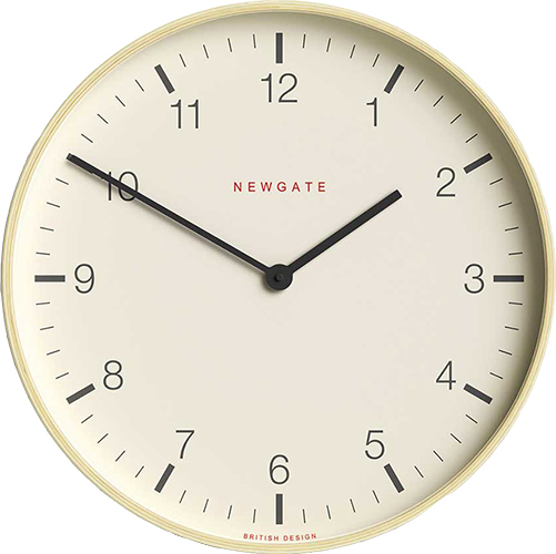 שעון קיר Newgate Clarke - צבע עץ