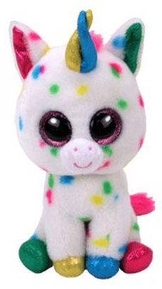 בובת TY מבית שמחה זה אנחנו - הרמוני חד קרן מנוקד 33 ס''מ