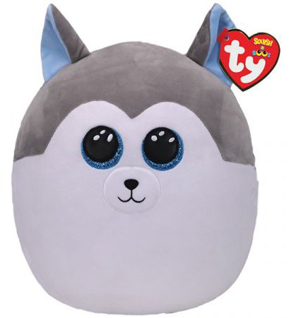 בובת כרית חיבוקי TY מבית שמחה זה אנחנו - סלאש כלב האסקי 36 ס''מ