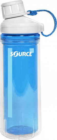 בקבוק שתיה 600 מ''ל עם פקק Source Eco ClickSeal - צבע כחול