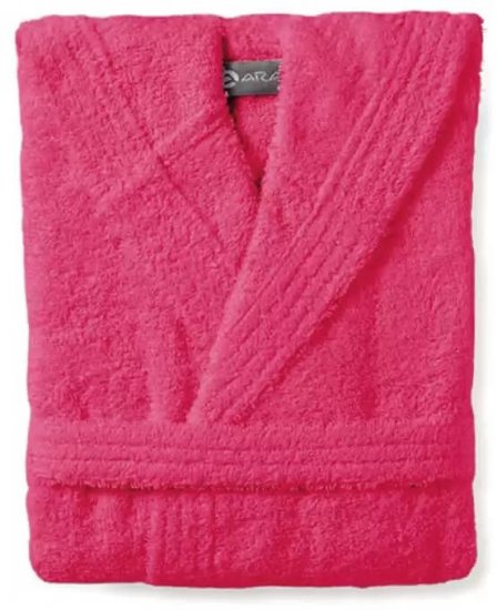 חלוק קפוצ'ון לילדים גילאי 6-8 מבית ערד טקסטיל צבע ורוד פוקסיה