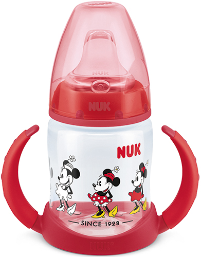 כוס אימון דיסני עם ידיות 150 מ''ל Nuk - צבע אדום