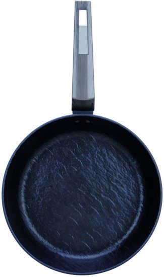 מחבת טיגון תואמת אינדוקציה בגודל 28 ס''מ Amercook Rock Stone - ידית אפורה