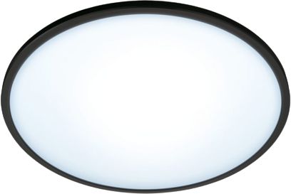 מנורה צמודת תקרה חכמה Wiz SuperSlim 16W גוון אור מתכוונן 2700K-6500K צבע שחור