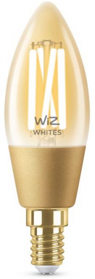 נורת פחם LED חכמה Wiz Wifi+BLU E14 4.9W C35 גוון אור מתכוונן 2000K-5000K