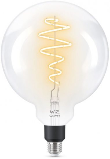 נורת פחם LED חכמה שקופה Wiz Wifi+BLU E27 6.5W G200 גוון אור מתכוונן 2700K-6500K
