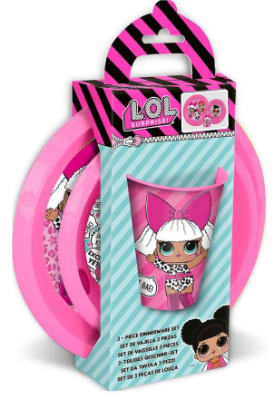 סט מעוצב 3 חלקים צלחת קערה וכוס מבית שמחה זה אנחנו - L.O.L