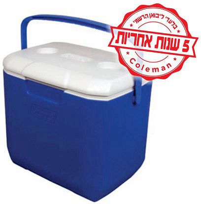צידנית קשיחה עם ידית נשיאה 28 ליטר Coleman - צבע כחול