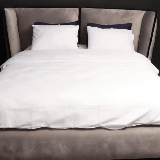 ציפה לשמיכה זוגית 100% כותנה 200X220 ס''מ מבית MyViro צבע אפור