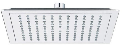 ראש מקלחת מרובע מגביר זרם 22 ס''מ Ecocamel - צבע כרום