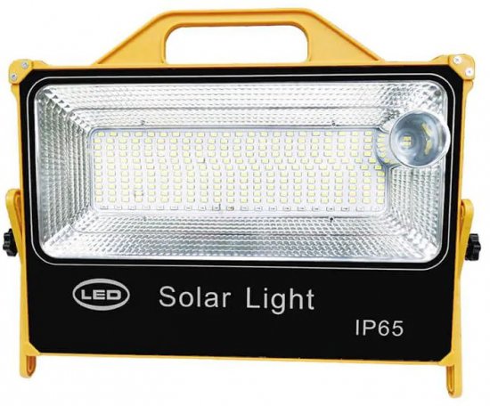 תאורת הצפה סולארית Semicom SOL100 IP65 100W גוון אור 6500K צבע שחור