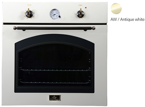 תנור אפייה בנוי 60 ליטר 8 תוכניות 60 ס''מ Fratelli Country - צבע לבן