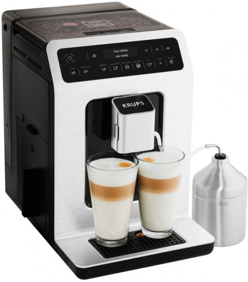 מכונת קפה KRUPS Arabica Evidence EA891D27 - צבע שחור מטאלי