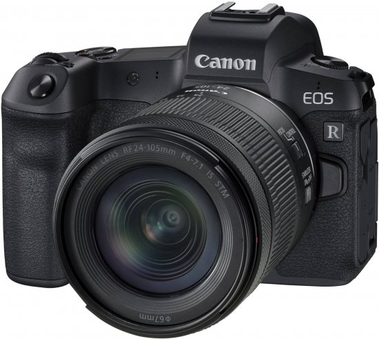 מצלמה דיגיטלית ללא מראה Canon EOS R - צבע שחור + עדשת RF 24-105mm F4-7.1 IS STM