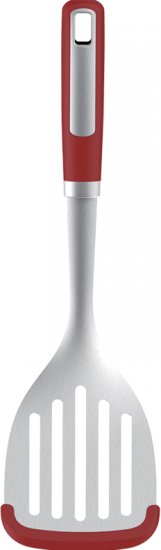 מרית נירוסטה מחורצת עם קצה סיליקון בגודל 31.3X7.9 ס''מ Food Appeal Signature