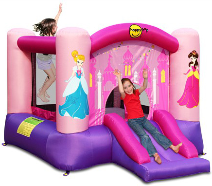 מתקן נסיכות מתנפח עם מגלשה מבית Happy Hop
