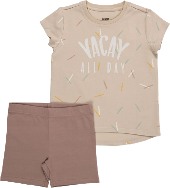 סט חולצה וטייץ אבן מודפס מבית Minene - מידה 5-6