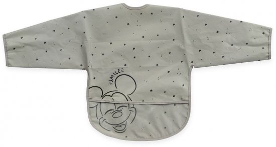 סינר PVC עם שרוול מיקי מאוס מבית Laura Swisra - צבע אפור