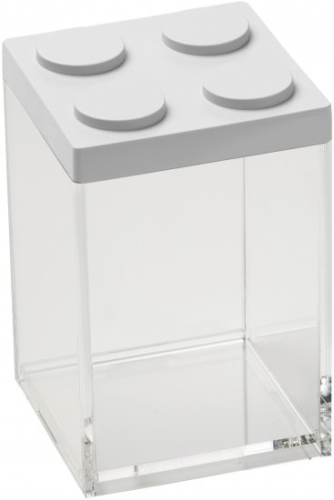 קופסת אחסון מודולרית 1 ליטר Omada Brickstore – לבן