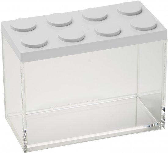 קופסת אחסון מודולרית מלבנית 2 ליטר Omada Brickstore – לבן