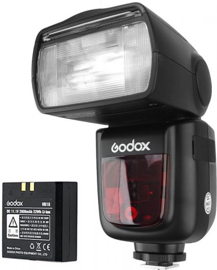 קיט מבזק (פלאש) וסוללה Godox Ving V860IIF Speedlite למצלמות Fujifilm