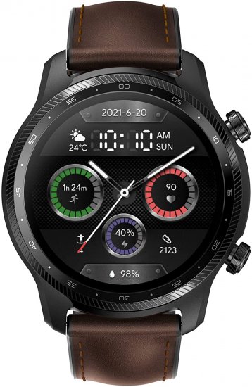 שעון חכם Mobvoi TicWatch Pro 3 Ultra GPS LTE - צבע שחור - משלוח חינם