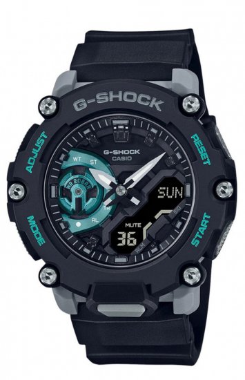 שעון יד אנלוגי-דיגיטלי משולב לגברים Casio G-Shock GA-2200M-1ADR – צבע שחור