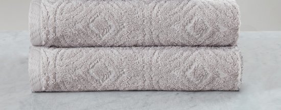 2 מגבות רחצה 130/70 ס''מ Gallery ערד טקסטיל צבע כסוף