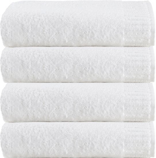 4 מגבות פנים נעם 50/80 ס''מ ערד טקסטיל צבע לבן