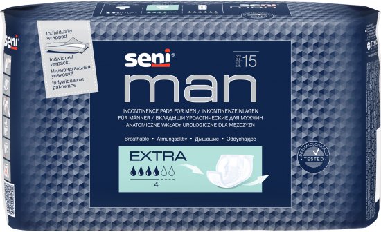 Seni Man Extra סופגנים לגבר - סך הכל 15 סופגנים