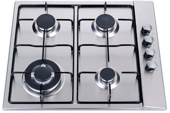 כיריים גז 4 להבות בישול בגימור נירוסטה מוברשת Ly Vent HO-T-660-XS