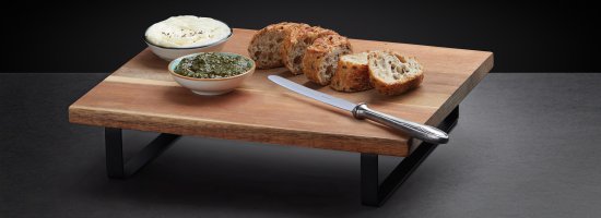 לוח הגשה מקצועי עם רגלי מתכת 30X25X6.5 ס''מ Arcosteel