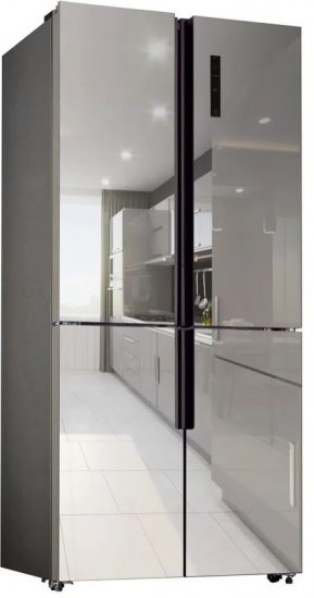 מקרר 4 דלתות מקפיא תחתון 482 ליטר Benaton No-Frost KDCD492WE - צבע כסוף מראה