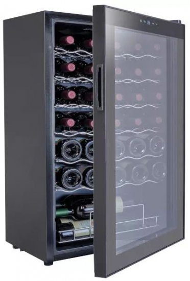 מקרר יין עד 34 בקבוקים עם מדפי רשת Vinopo CH-98FD1