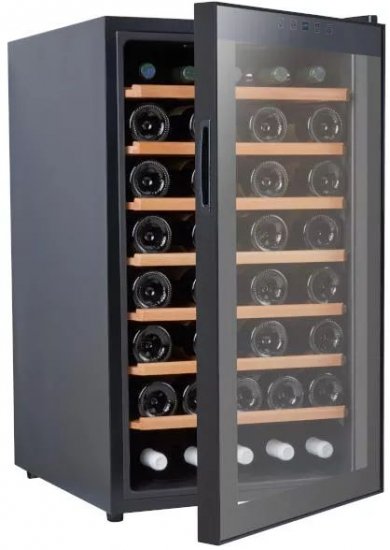 מקרר יין עד 50 בקבוקים עם מדפי עץ Vinopo CH-128FD2