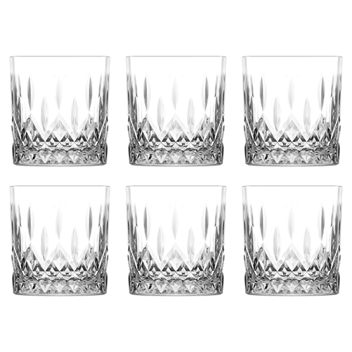 סט 6 כוסות אודין וויסקי 330 מ''ל LAV