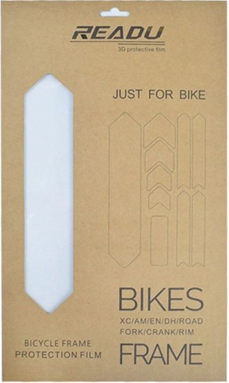 סט מדבקות הגנה לשלדת אופניים RL