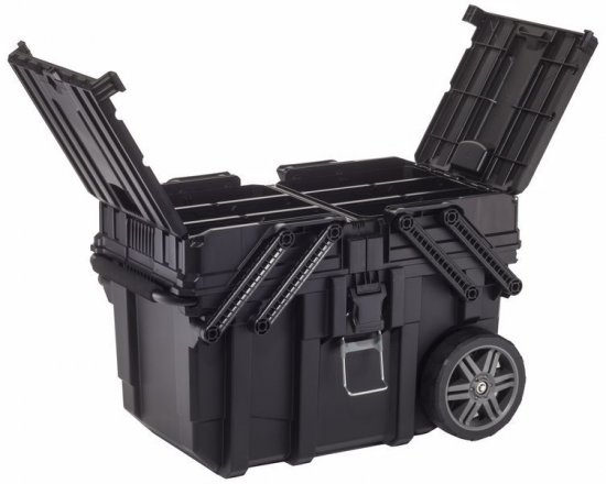 עגלת תאים קנטי - 15 גלון מבית כתר צבע שחור