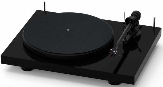 פטיפון עם ראש Pro-Ject Debut III Ortofon OM 5e - צבע שחור